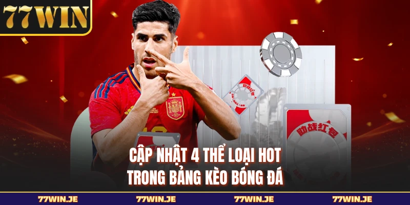Cập nhật 4 thể loại hot trong bảng kèo bóng đá